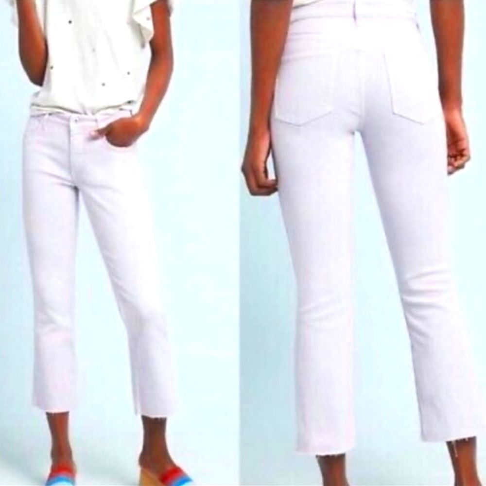 Anthropolgie Pilcro and the Letterpress Lavender Boot Cut Cropped Jeans